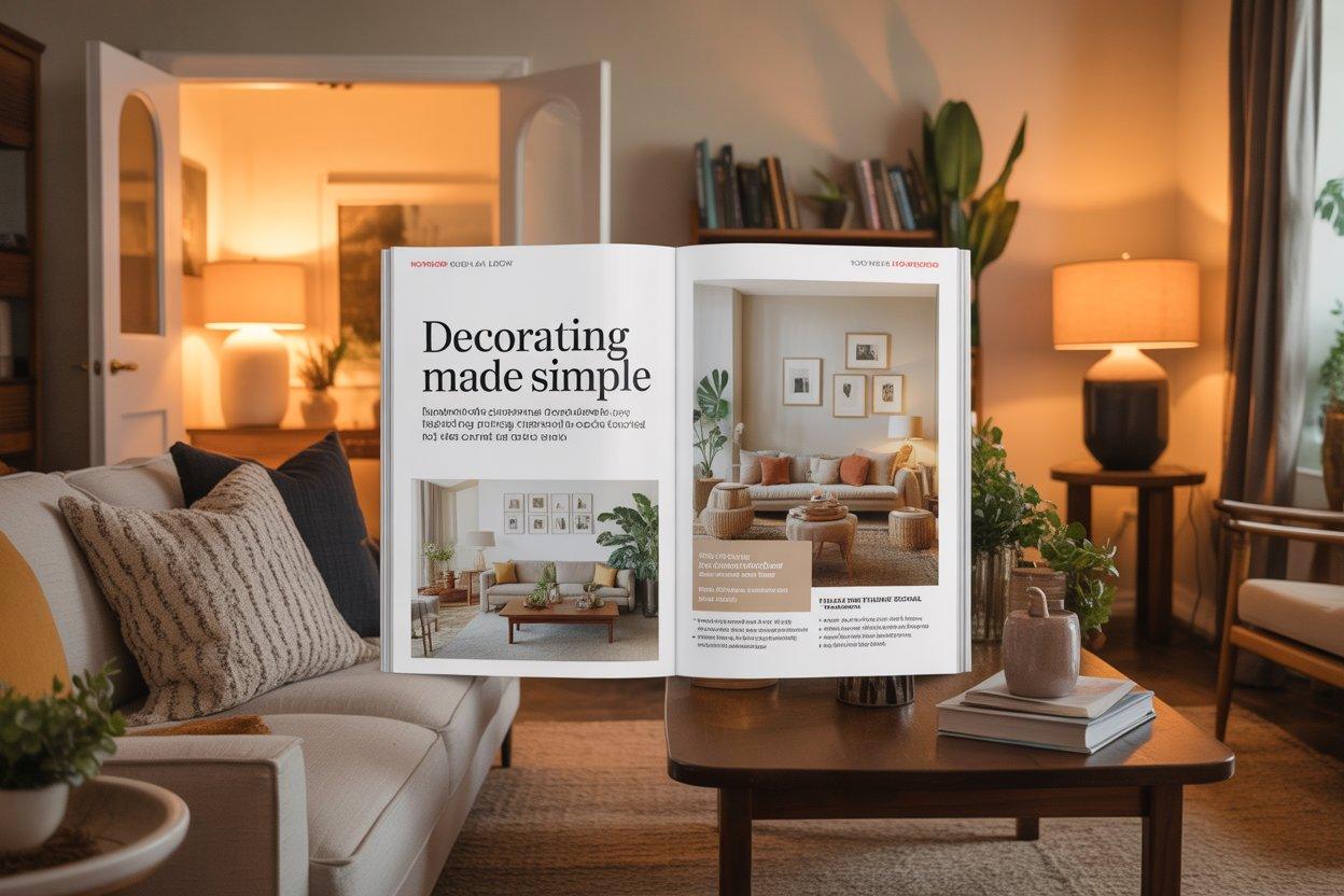 Cozy interior design with soft light inspiration