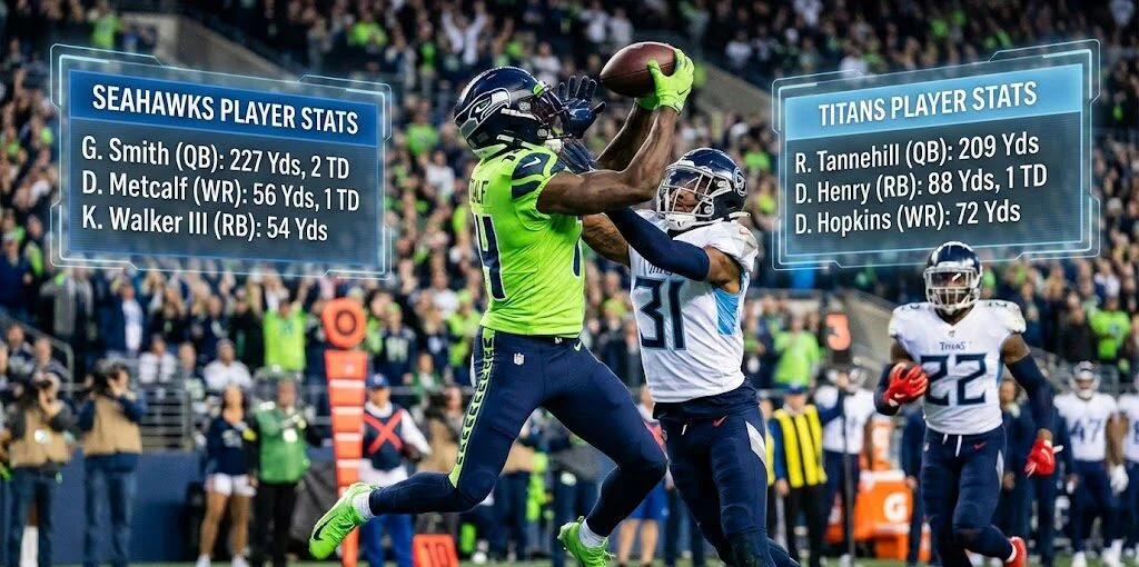 Seahawks vs Tennessee Titans Match Player Stats