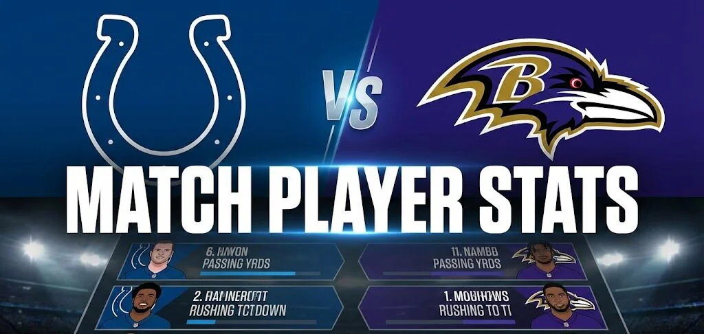 Indianapolis Colts vs Baltimore Ravens Match Player Stats