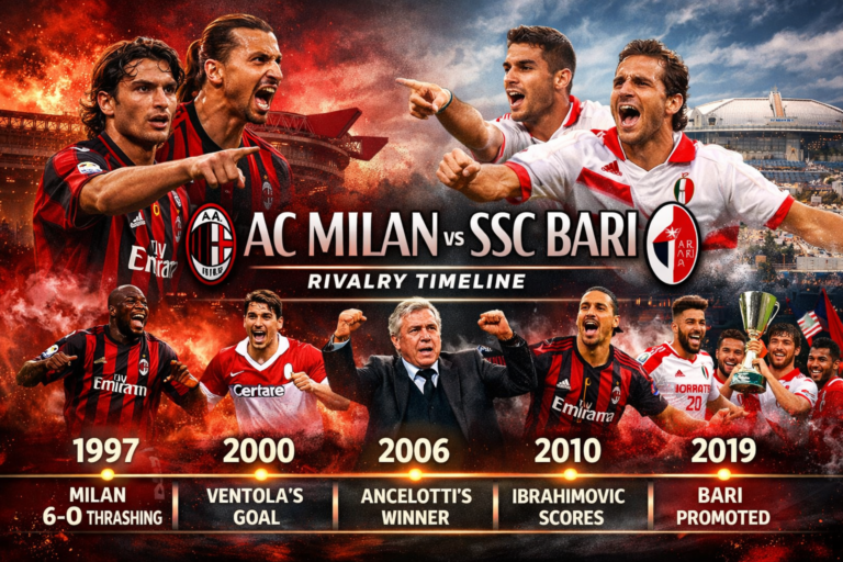 AC Milan vs SSC Bari Timeline