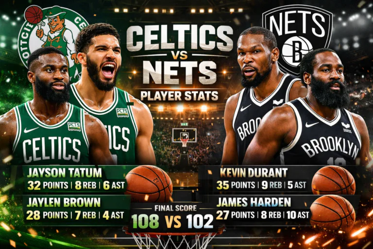 Celtics vs Brooklyn Nets Match Player Stats